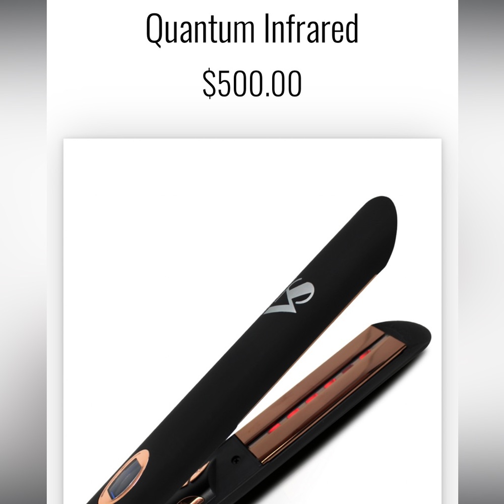 Straight Ahead (SA) Quantum Far Infrared Flat Iron w/ Rose Gold Titanium Plates
